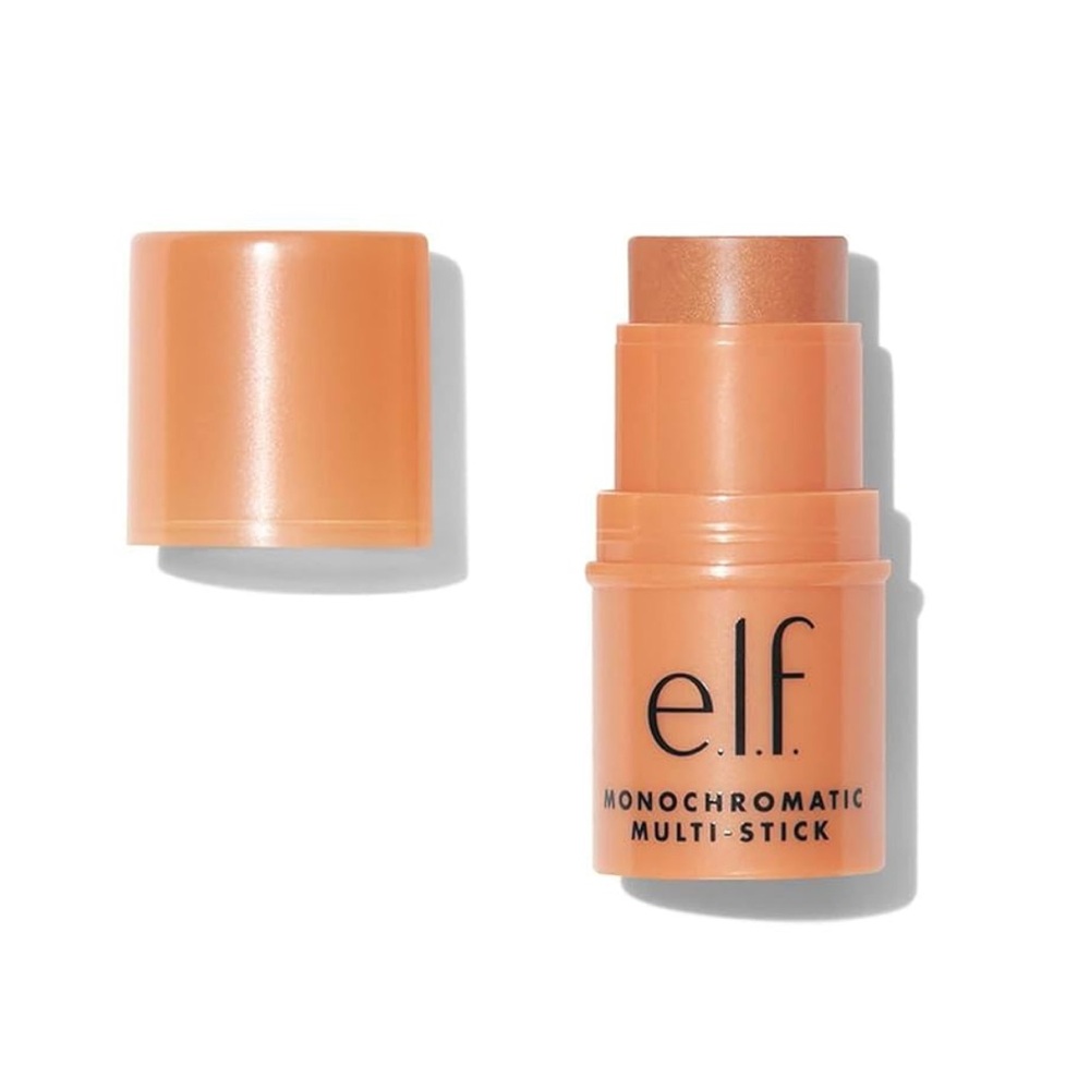 ELF Monochromatic Multi-Stick Lipstick Eyeshadow Blush Glowing Mango NEW IN BOX
